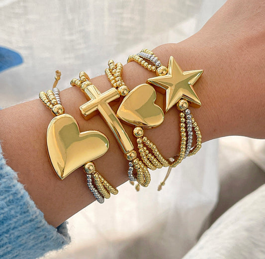 Multilayer beads bracelets