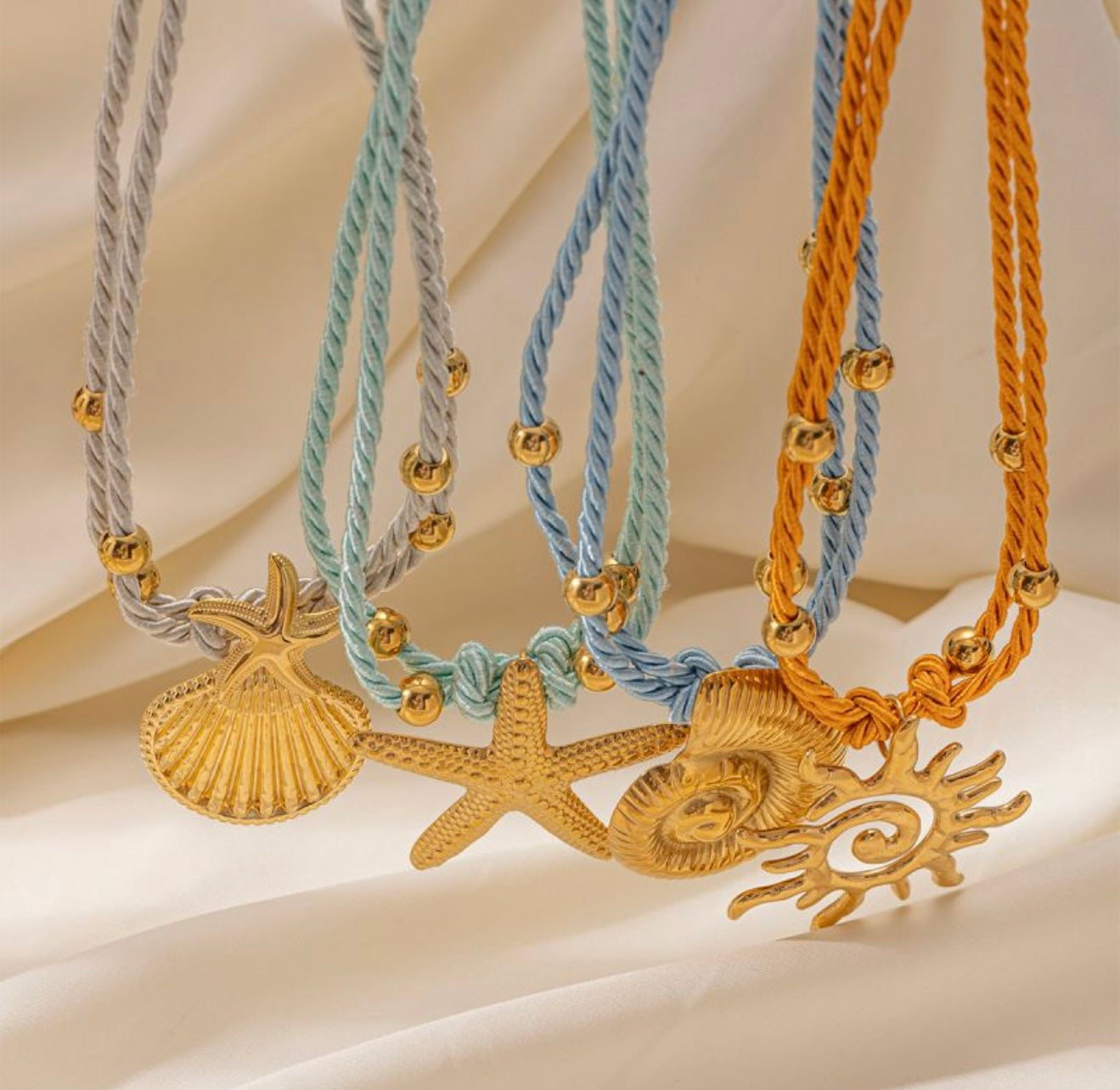 Sea cord necklaces