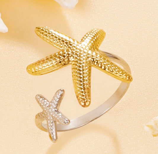 Double starfish ring