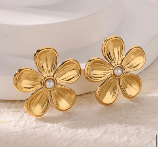 Flower earrings
