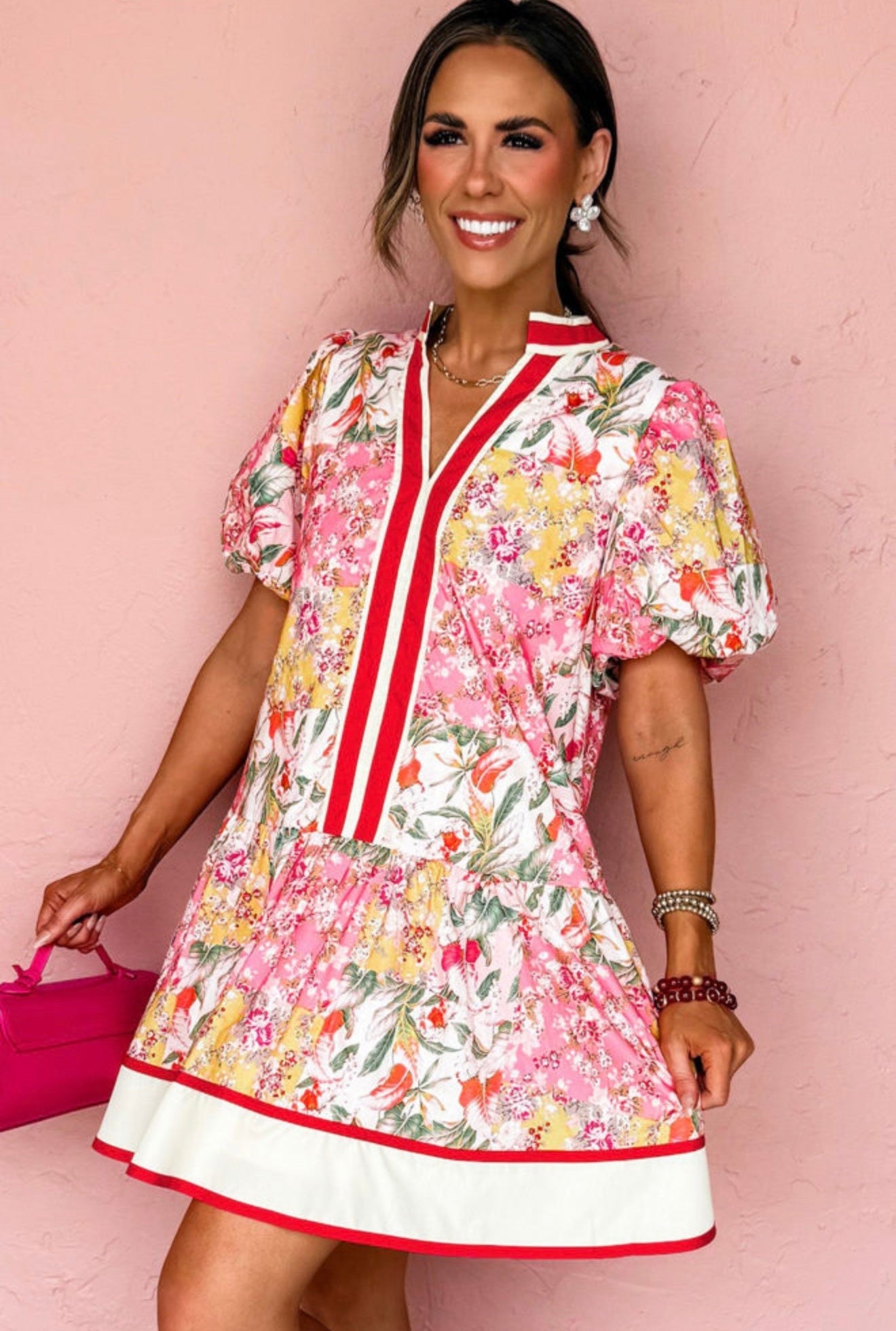 Floral mini dress