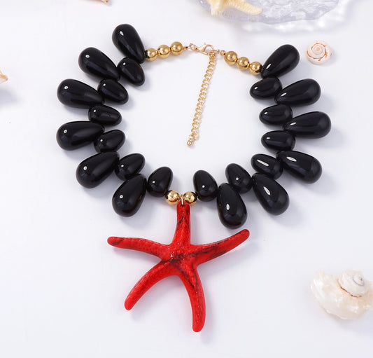 Resin starfish necklaces