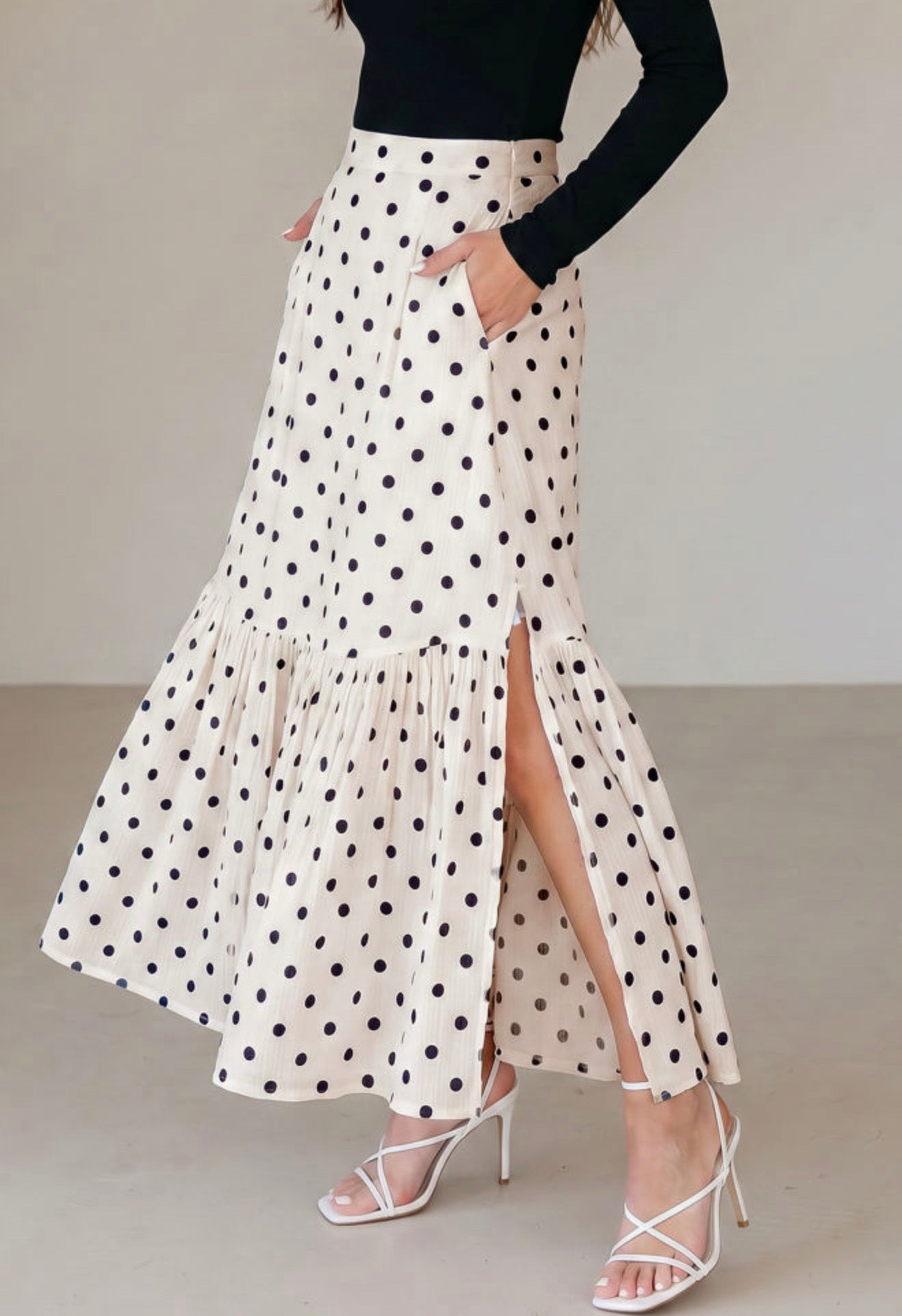 Polka dot skirt