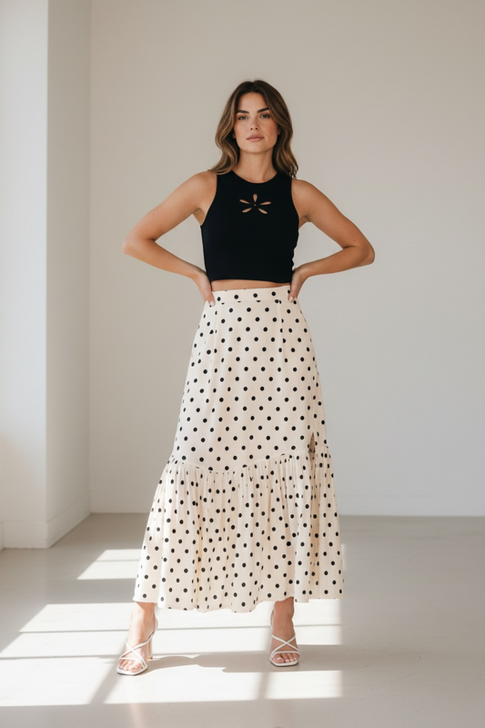 Polka dot skirt