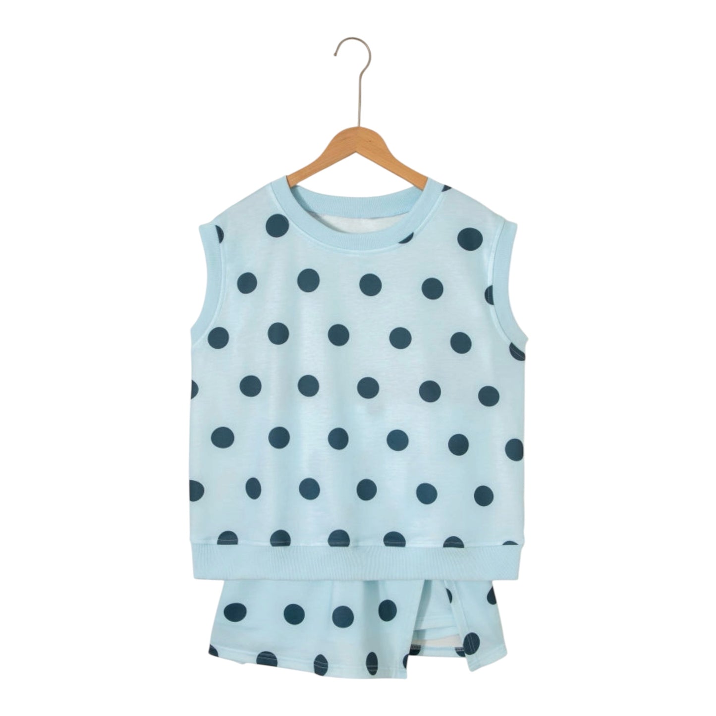 Polka dots blue set