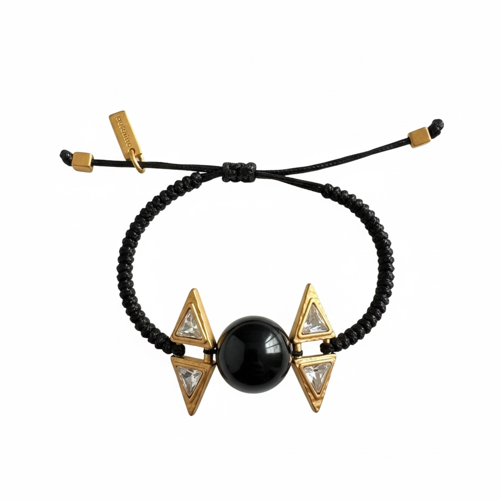 Bracelet with Natural Stone & Swarovski Crystals