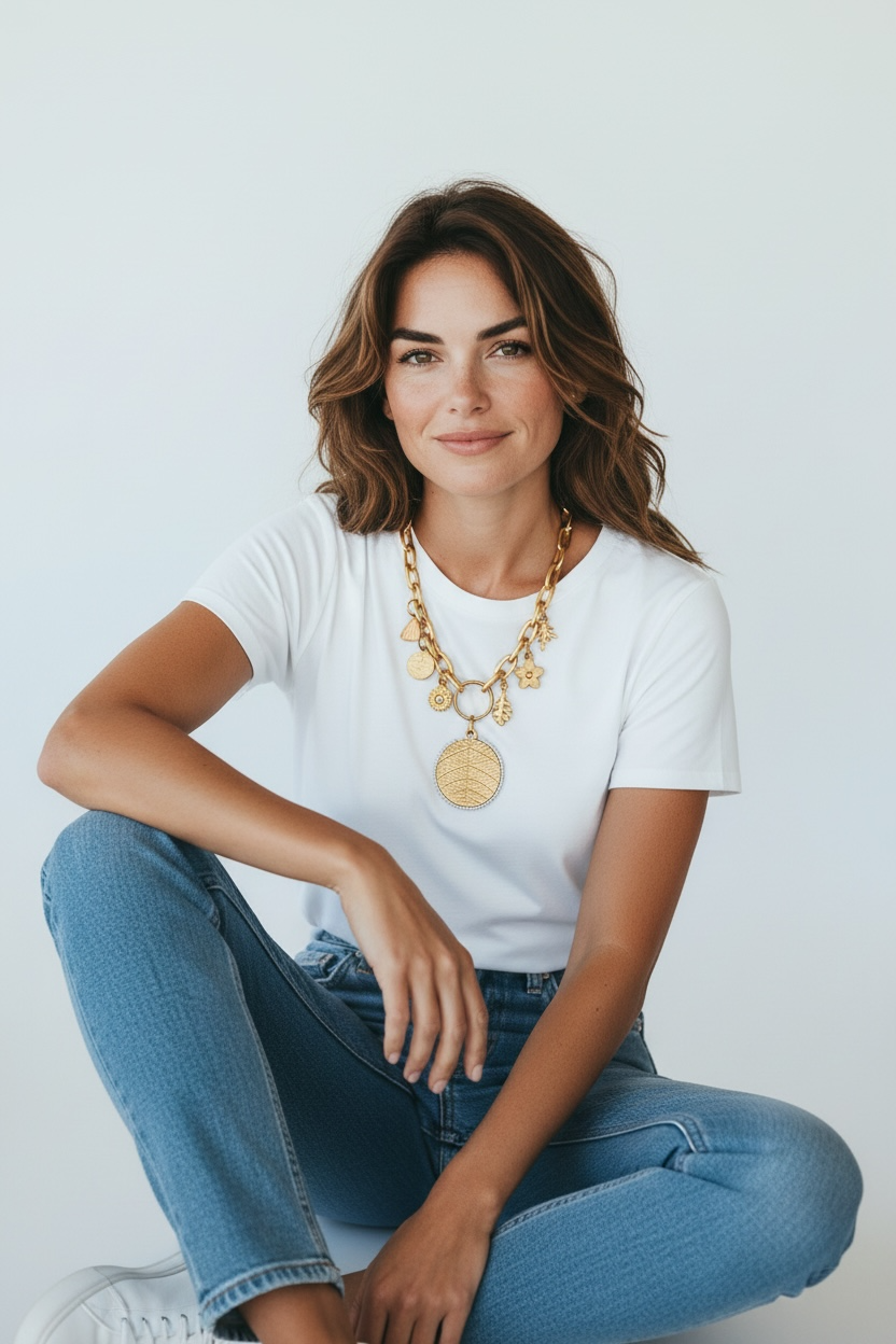 Leaf pendal necklace
