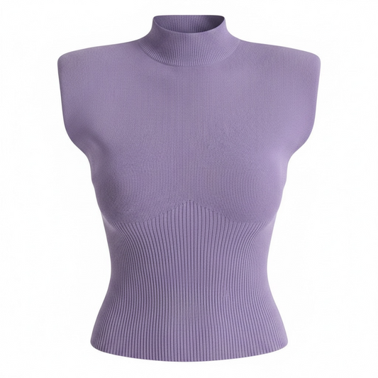 Knitted lilac top