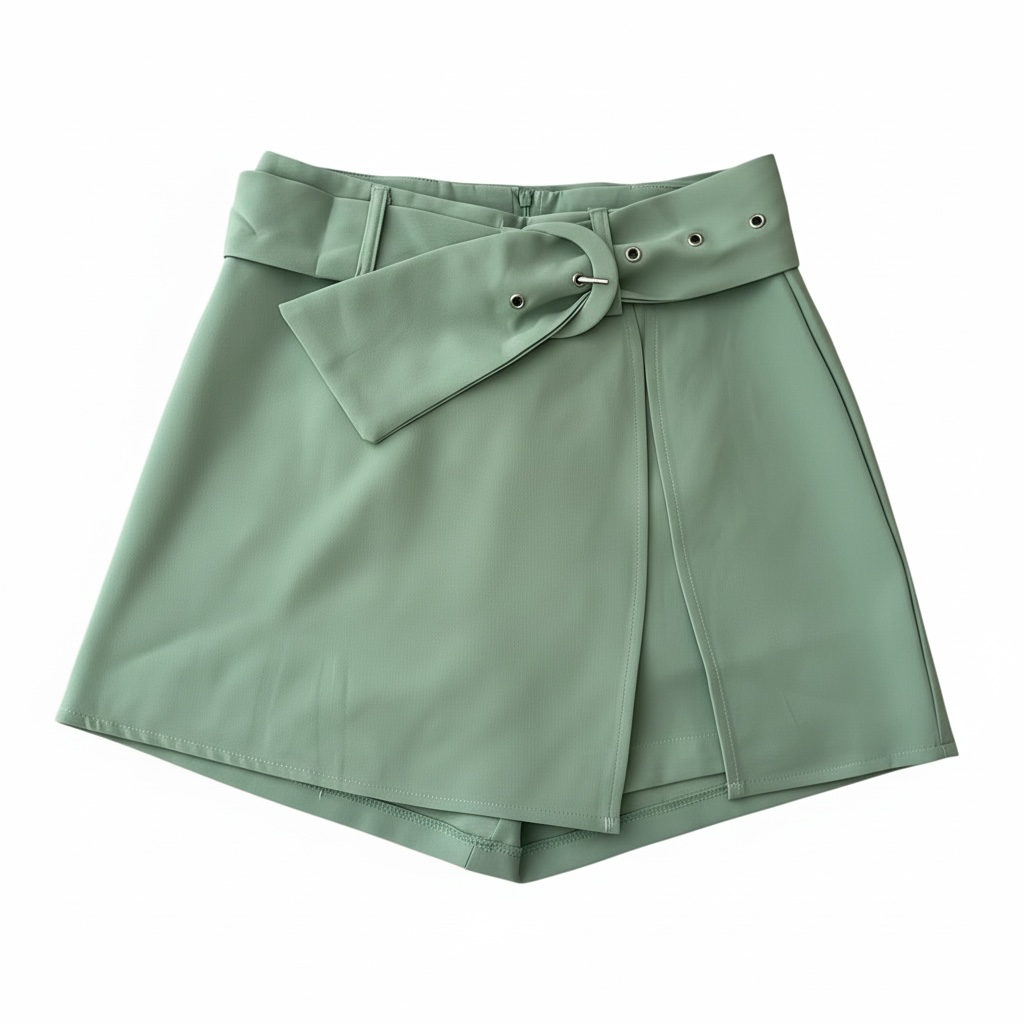 Belted skort