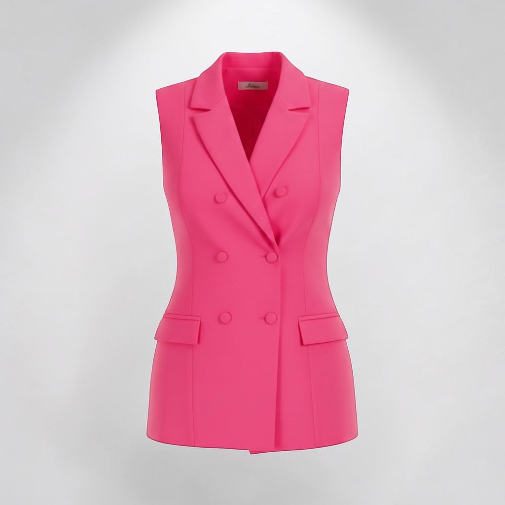 Oversized neon pink blazer