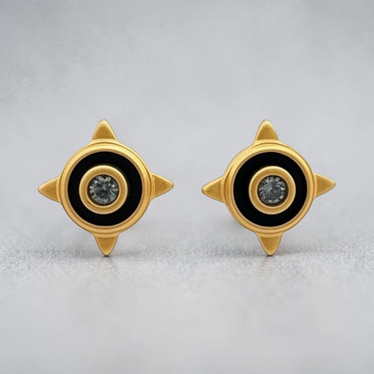 Black and Gold earrings