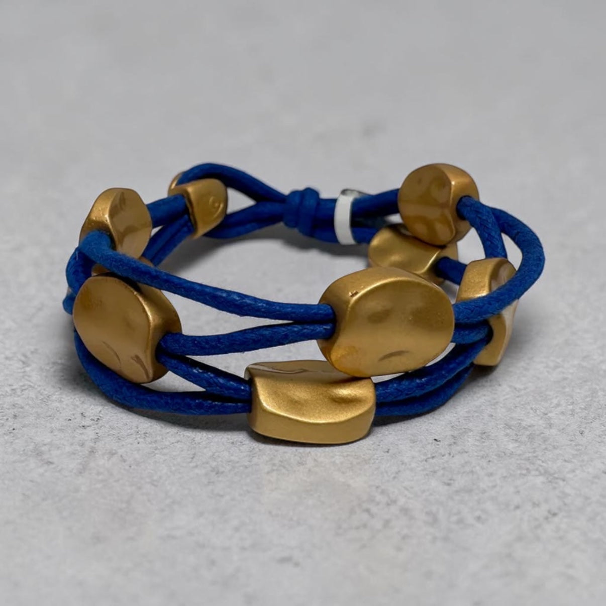 Blue and gold bracelet
