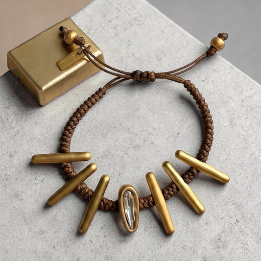 Brown cord bracelet