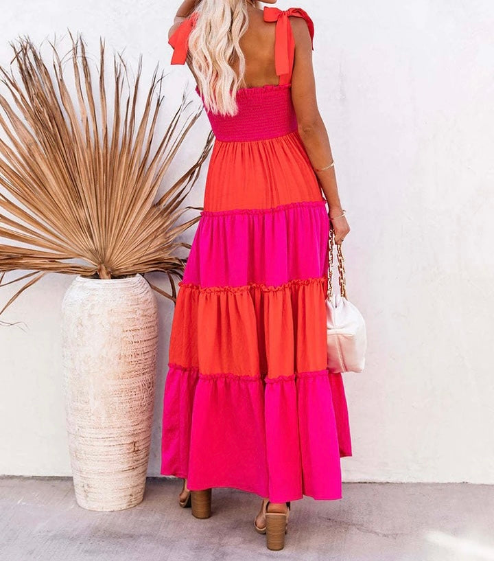Patches maxi dress