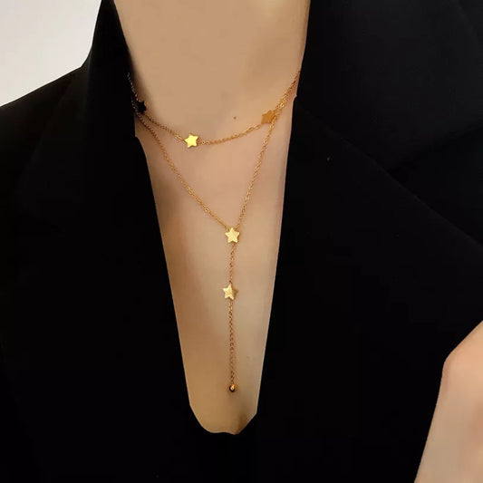 Stars tassel necklace