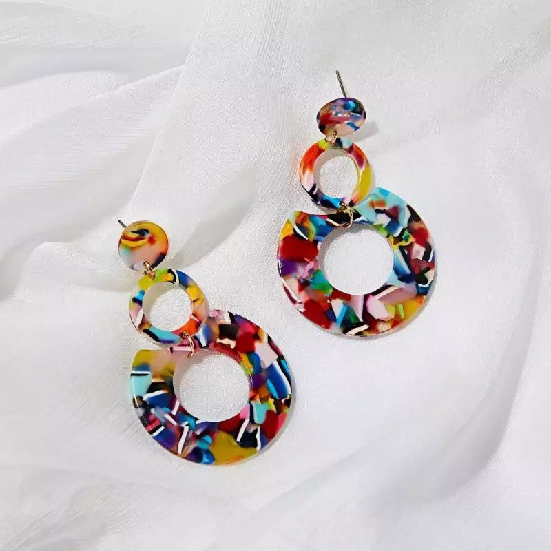 Multicolor earrings