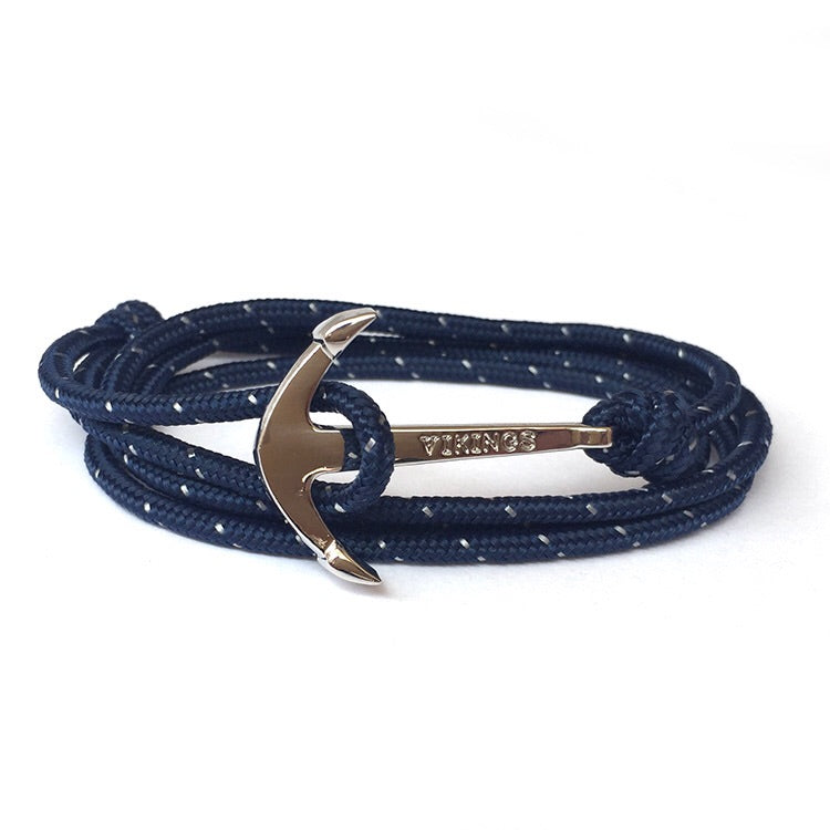 Anchor cord bracelet