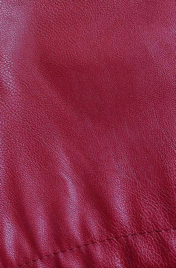 Faux leather mini skort